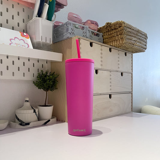 Hot Pink 24oz Thermal Tumbler