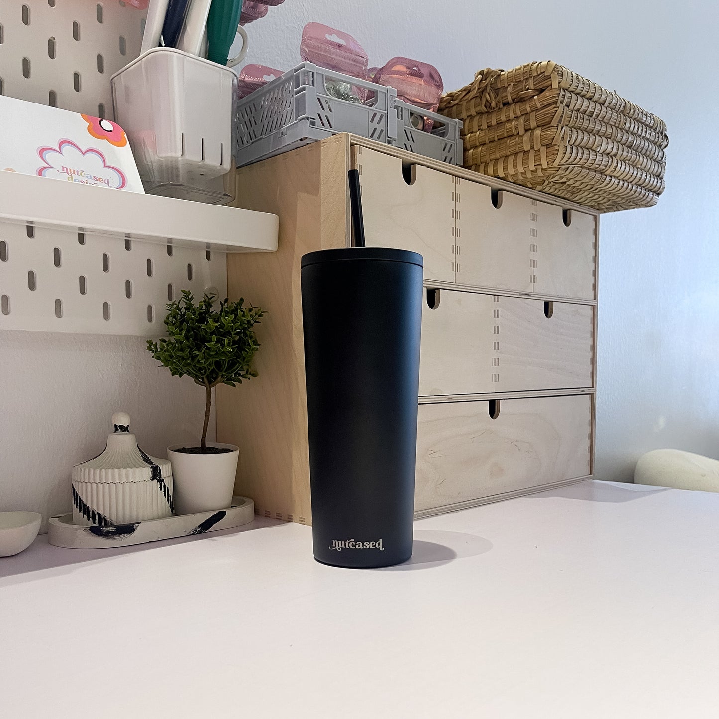 Midnight Black 24oz Thermal Tumbler