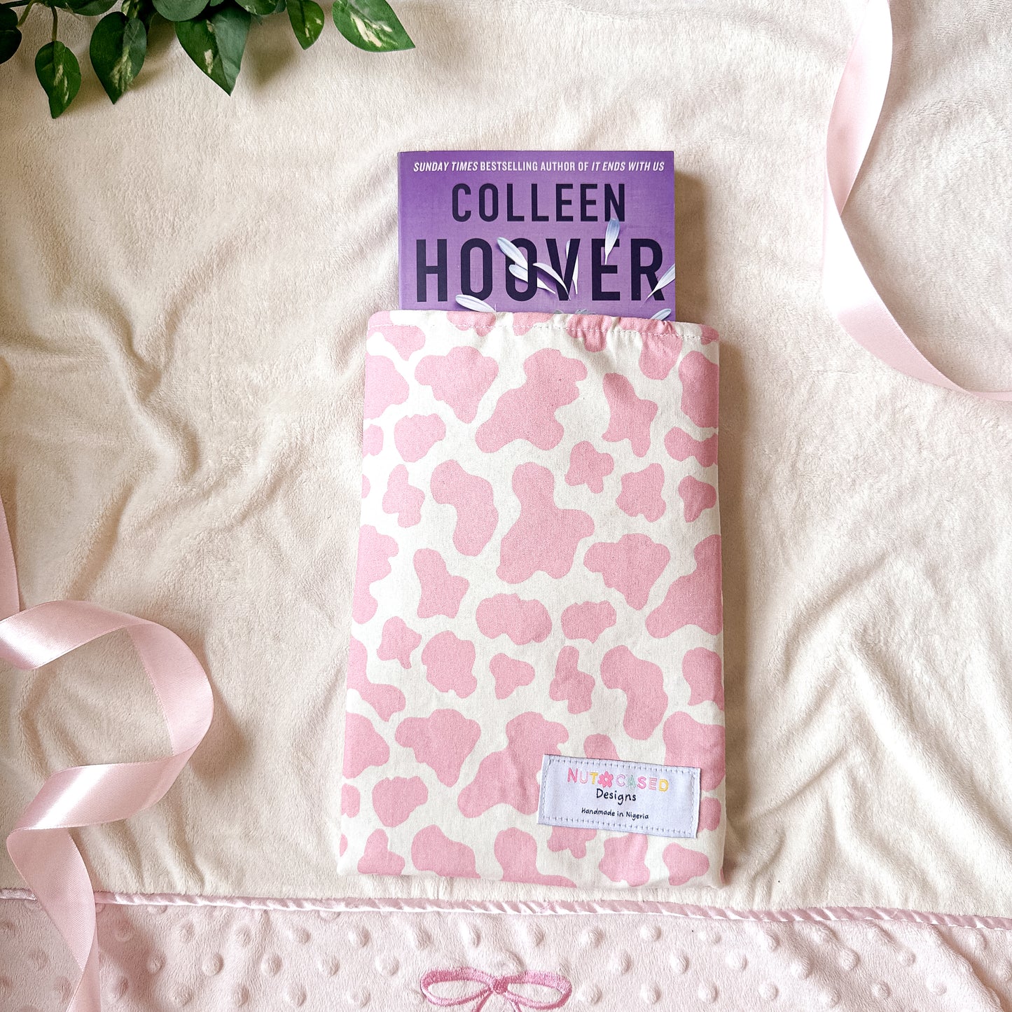 Cow Print Book Sleeve