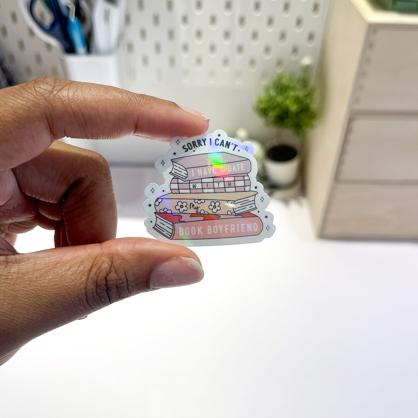 Sorry I Can't, I Have A Date With My Book Boyfriend Sticker