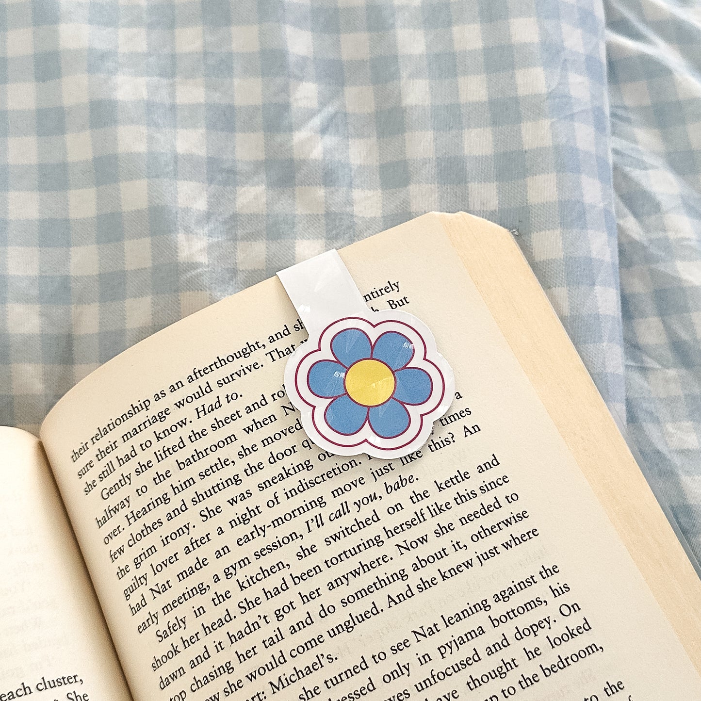 Blue Daisies Magnetic Bookmark