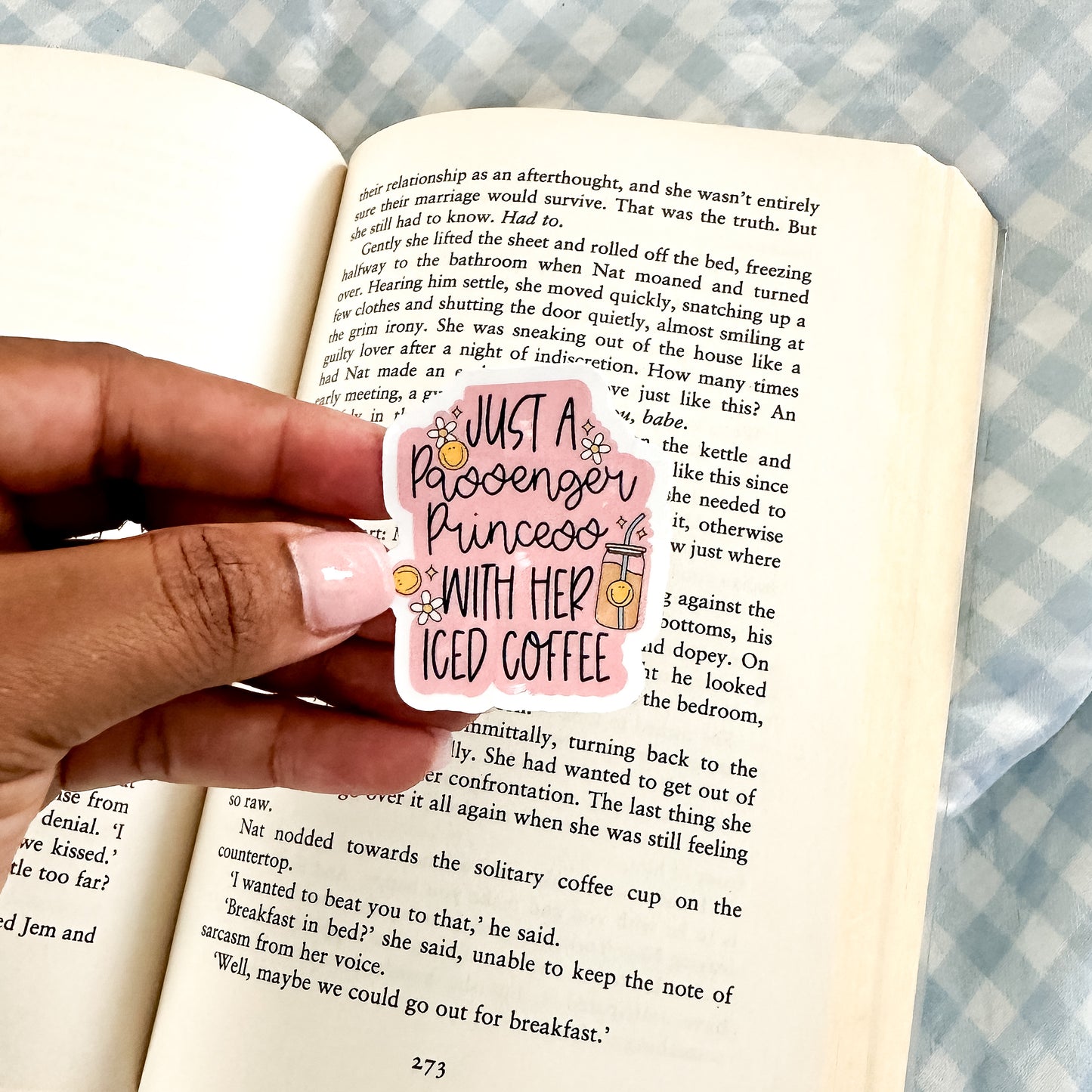 Just A Passenger Princess With Her Iced Coffee Sticker