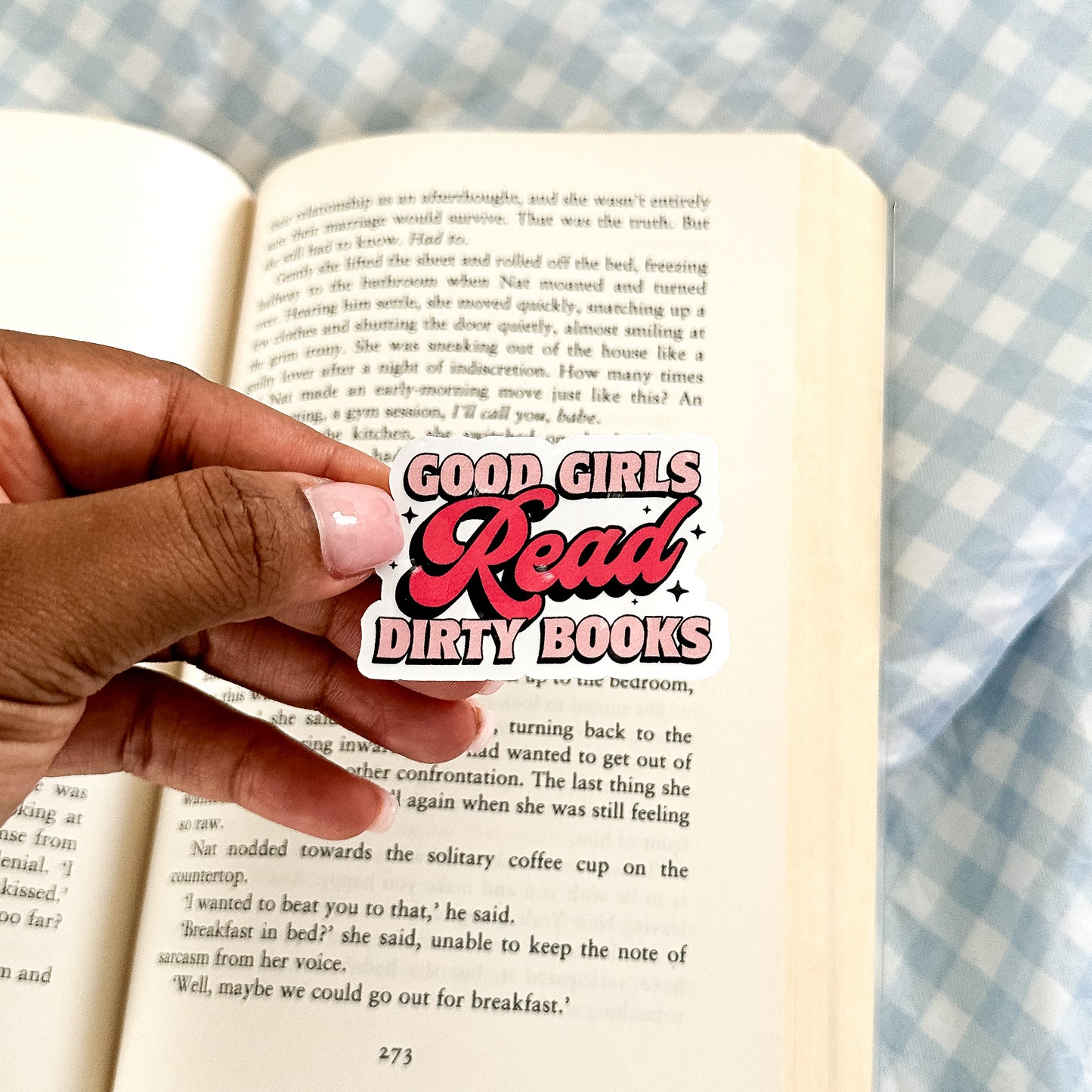 Good Girls Read Dirty Books Sticker