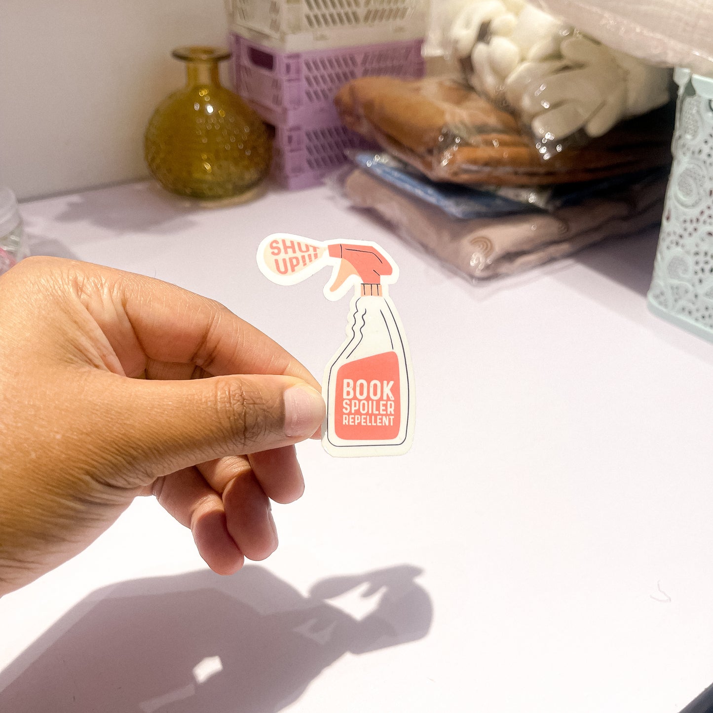 Book Spoiler Repellent Sticker