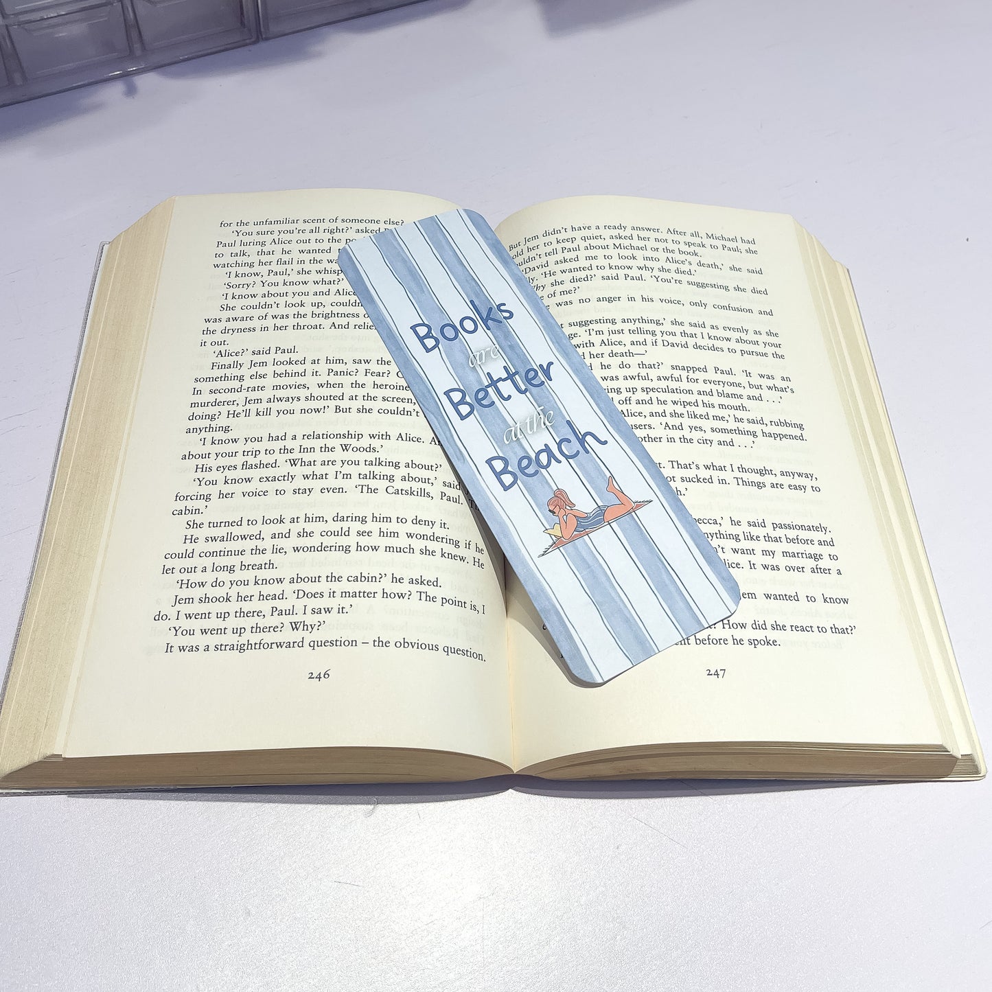 Books Are Better At The Beach Paper Bookmark