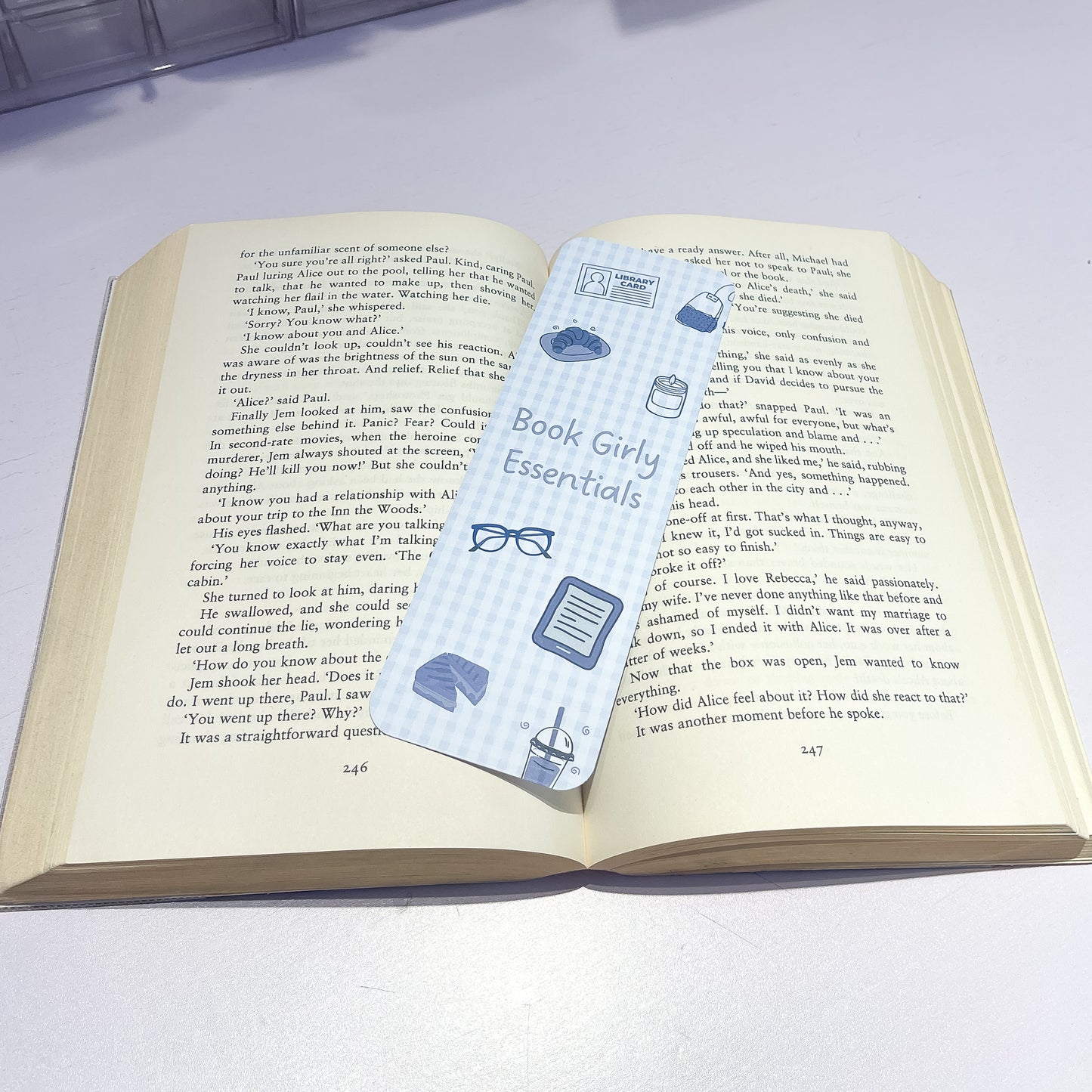 Book Girly Essentials Paper Bookmark