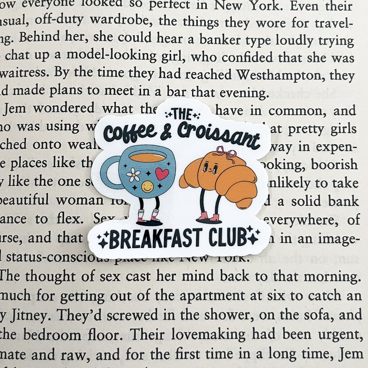 The Coffee & Croissant Breakfast Club Sticker