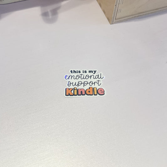 This Is My Emotional Support Kindle Sticker
