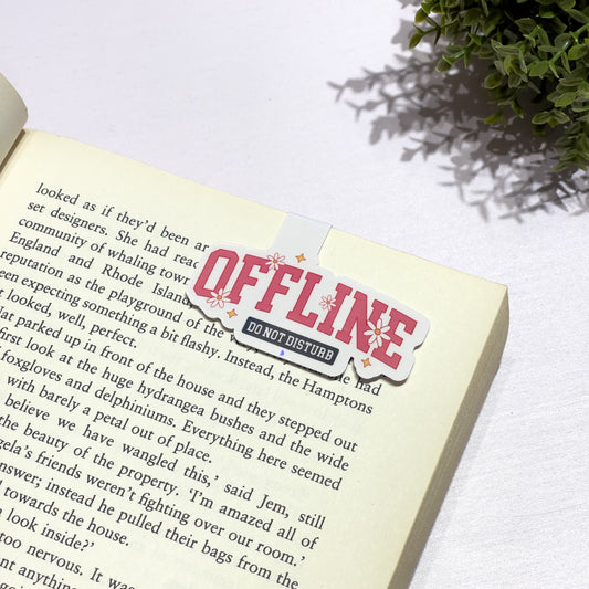 Offline, Do Not Disturb Magnetic Bookmark