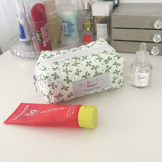 Midi White & Green Bows