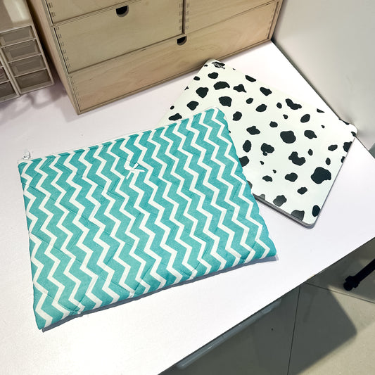 Teal Zig Zag Laptop Sleeve