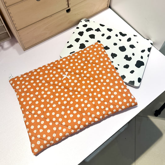 Brown Polka Laptop Sleeve