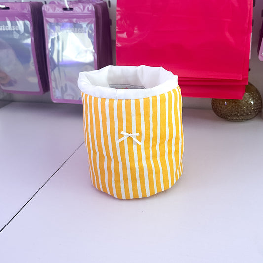 Sunny Stripped Vanity Bucket