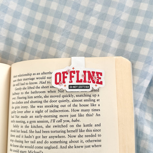 Offline, Do Not Disturb Magnetic Bookmark