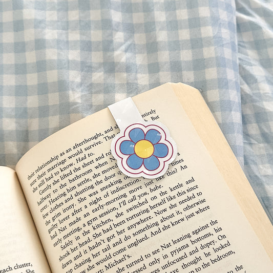 Blue Daisies Magnetic Bookmark