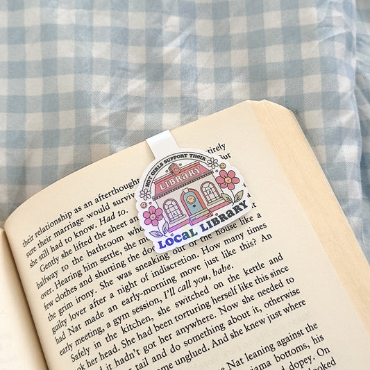 Hot Girls Support Their Local Library Magnetic Bookmark