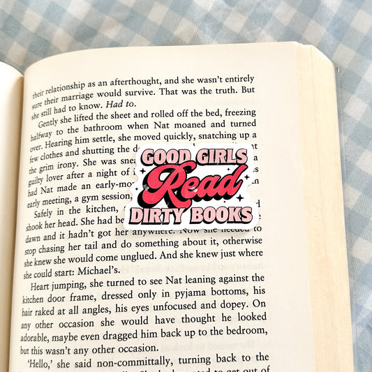 Good Girls Read Dirty Books Sticker