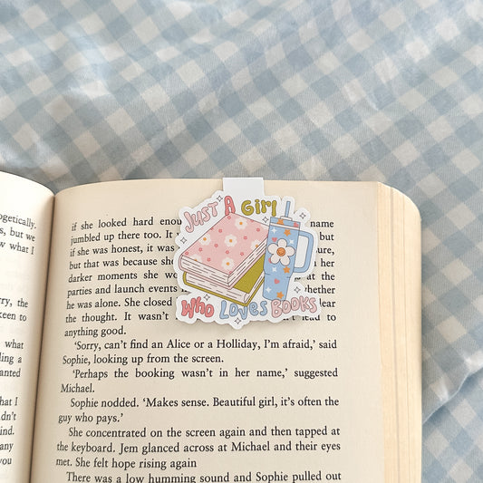Just A Girl Who Loves Books Magnetic Bookmark