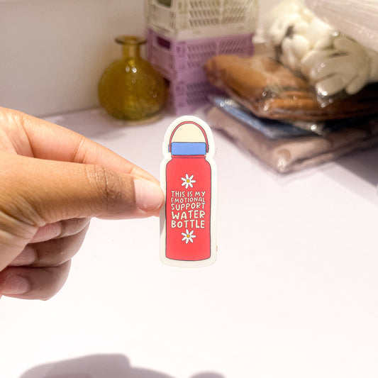 This Is My Emotional Support Water Bottle Sticker