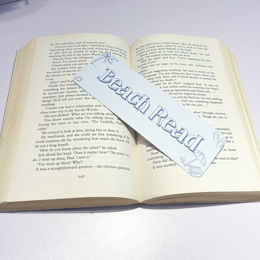 Beach Read Paper Bookmark