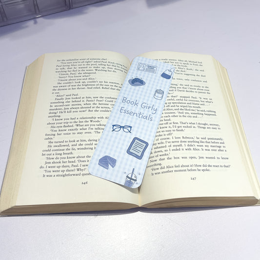 Book Girly Essentials Paper Bookmark