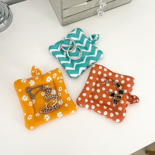 Brown Polka Dot Pillow Coaster