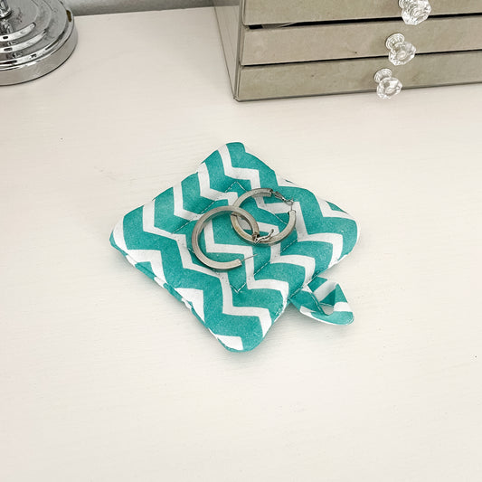 Teal Aztech Pillow Coaster