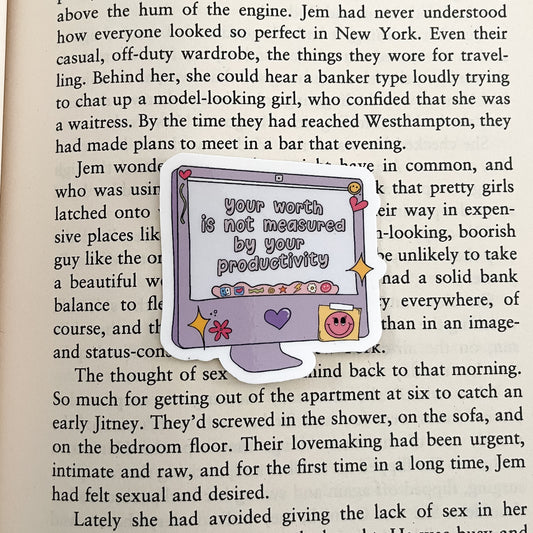 Your Worth Is Not Measured By Your Productivity Sticker