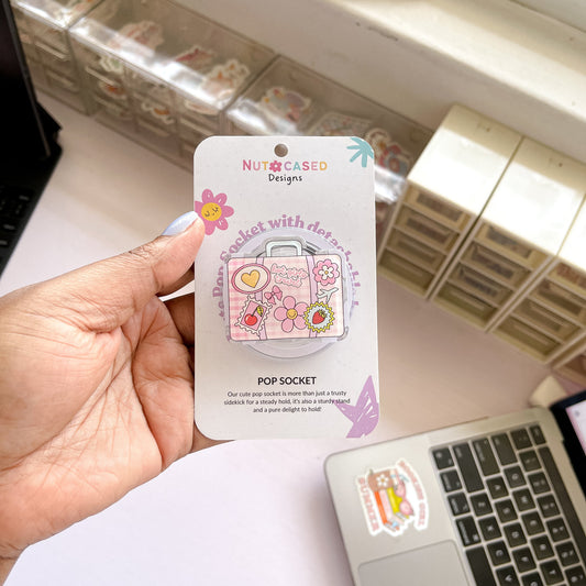 Hot Girls Travel Suitcase Magnetic Grip