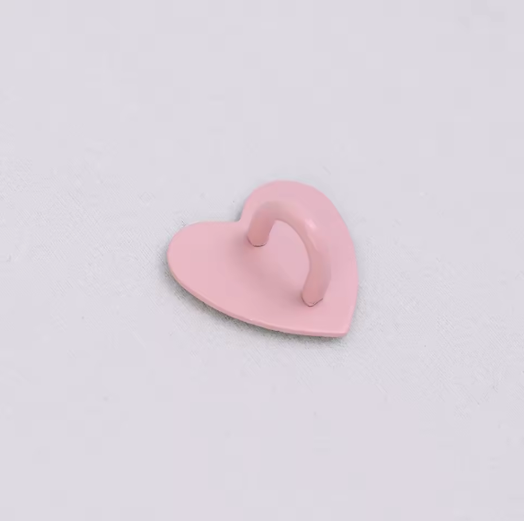 Adhesive Metal Heart Charm Hook