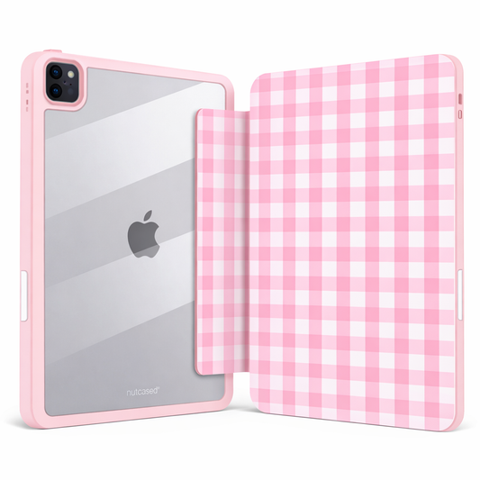 Pink Gingham iPad Case